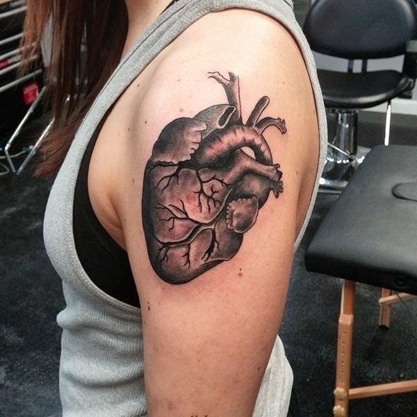1 heart tattoos