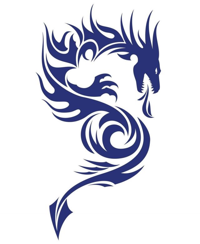 1200 137037477 dragon blue tattoo design