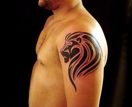 1325963778tribal lion tattoo