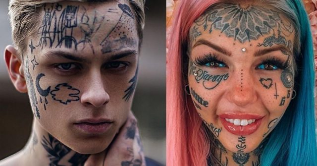 21 face tattoos fb