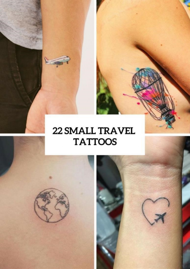 22 Small Travel Inspired Tattoos For Women 775×1096