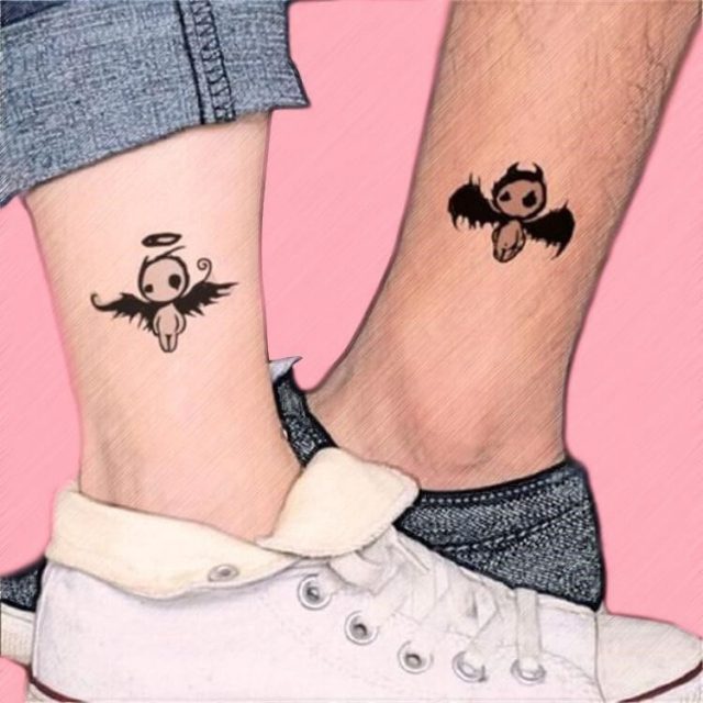 25 Romantic Matching Couple Tattoos Ideas 6