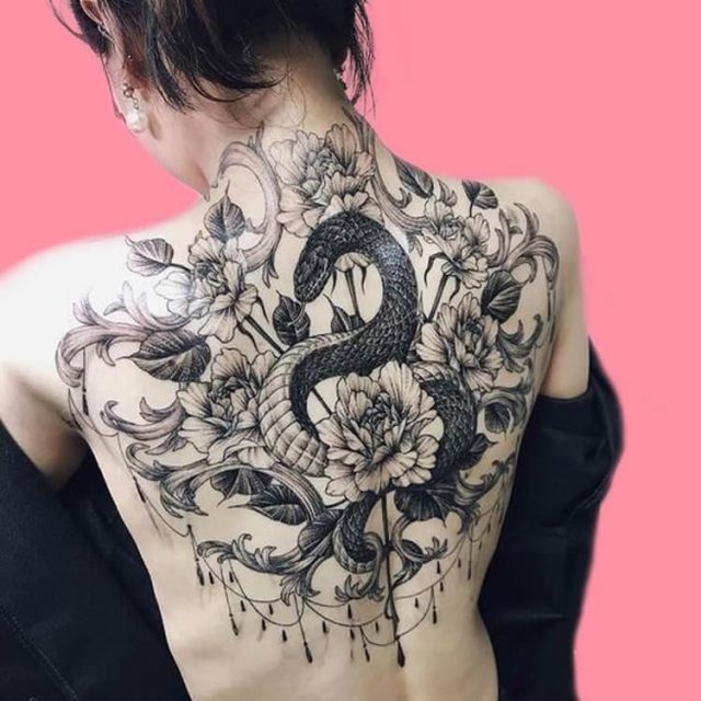 30 Amazing Animal Back Tattoo designs to try 27