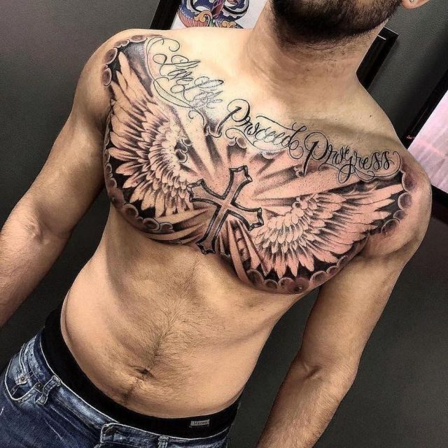 30 Best Chest Tattoo Men Ideas 51