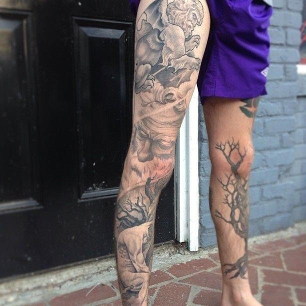 33 Coolest Leg Tattoos for Men | Vivid Ink Tattoos