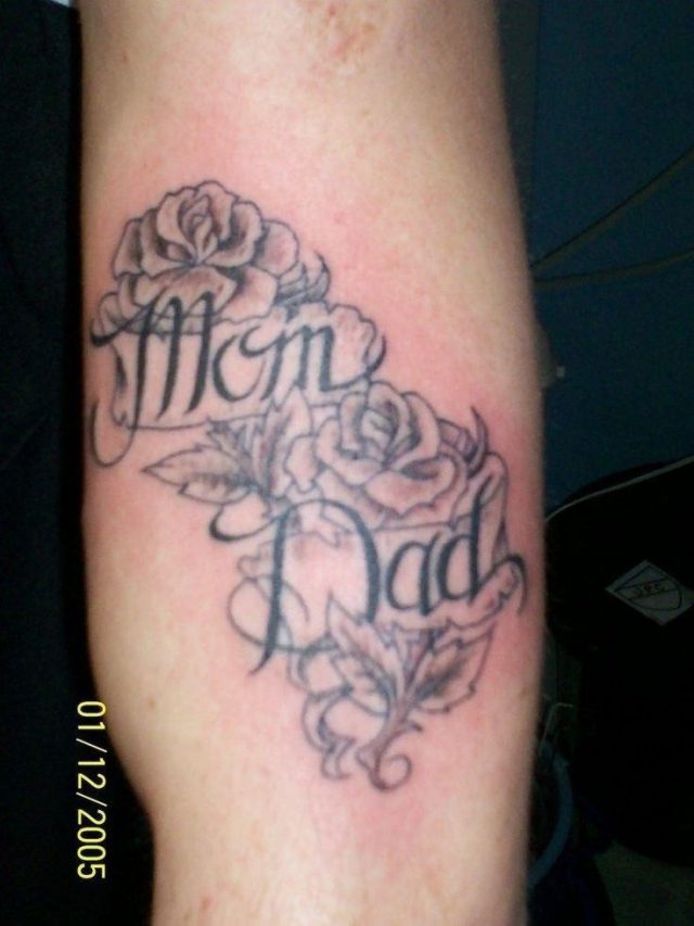 34edbc0894f20b2b6c2d0e216243aa11  mom dad tattoos memory tattoos