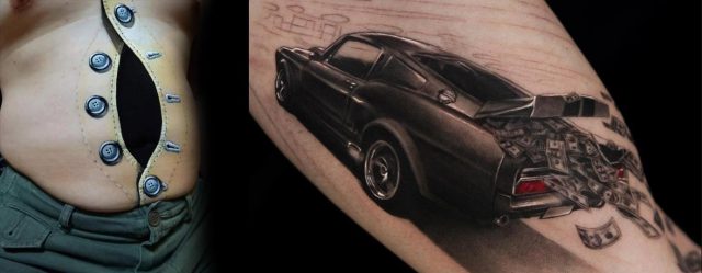 3d tattoos car