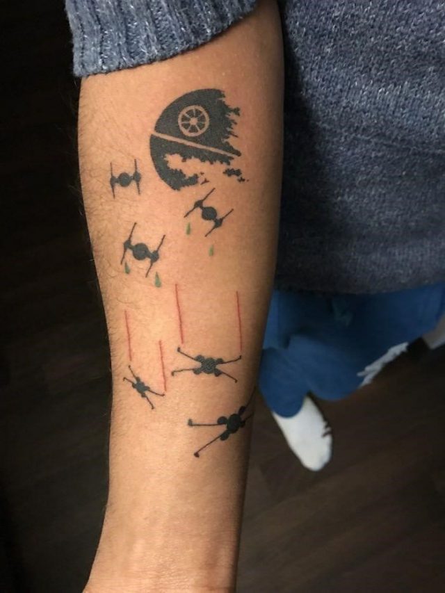 50f75c7b5288a6d2d5370f6c1eb44b2d  star wars tattoo sleeve ideas star wars sleeve