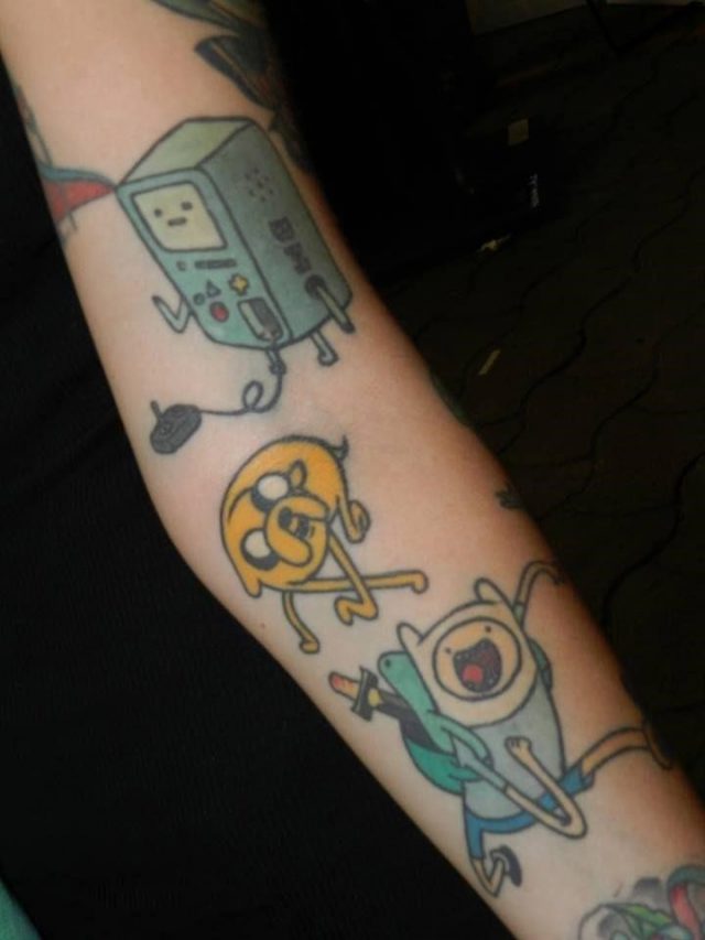 9309f430bd24a19441f16a719ac3c05a  adventure time tattoo time tattoos