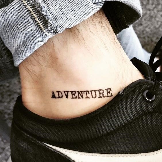 Adventure Tattoo On An Ankle