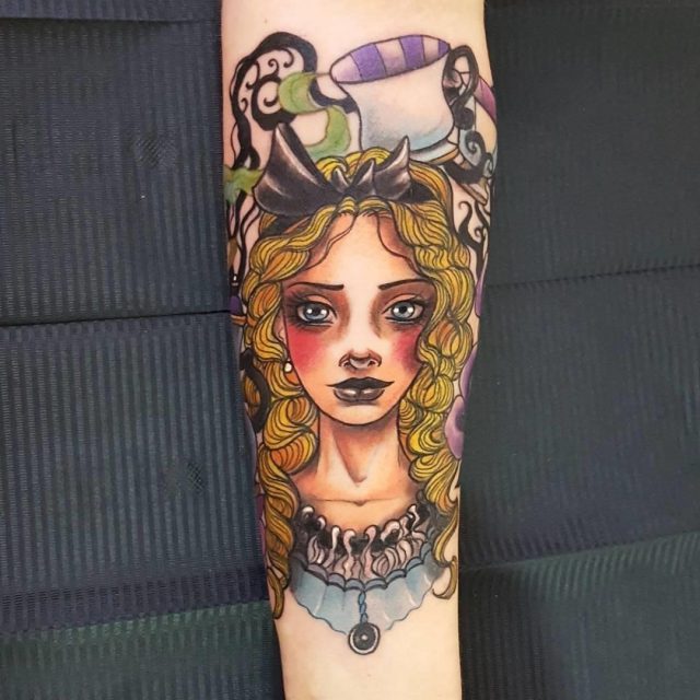 Alice in Wonderland Tattoo  35