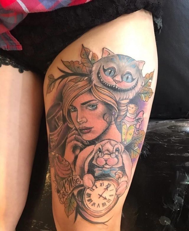 Alice in Wonderland Tattoo  44