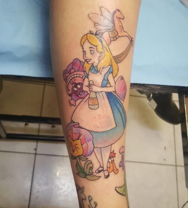 Alice in Wonderland Tattoo  8