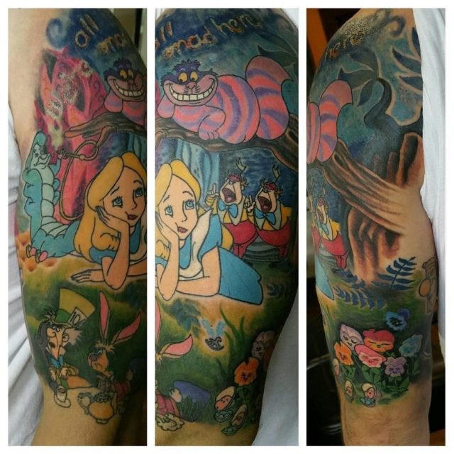 Alice in wonderland tattoos 31