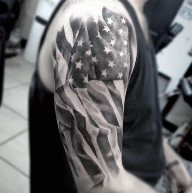 American Flag Tattoo 36 TB1013