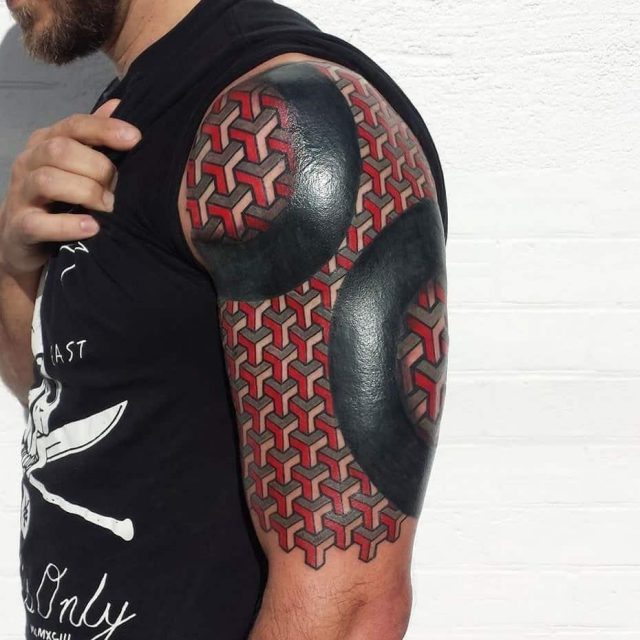 Armored Up 3D tattoo