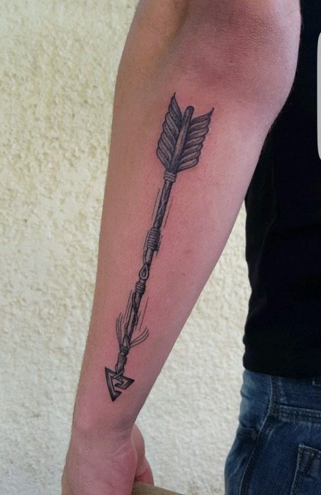 Arrow Tattoos on Forearm
