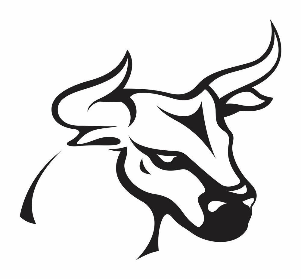 Geometric Bull Taurus Tattoo Design - Astro Tattoos