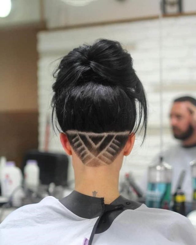 Awesome Shaved Head Hair Tattoo Ideas