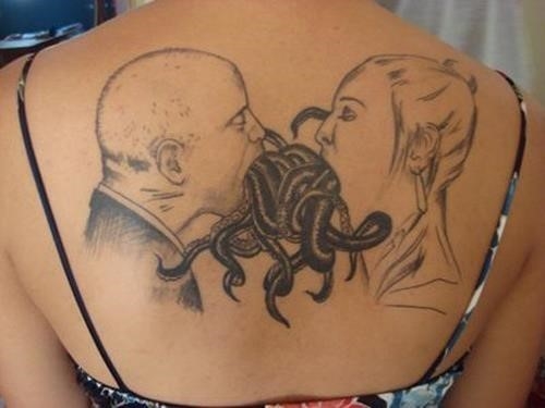 Bad Tattoos Eating Octopus
