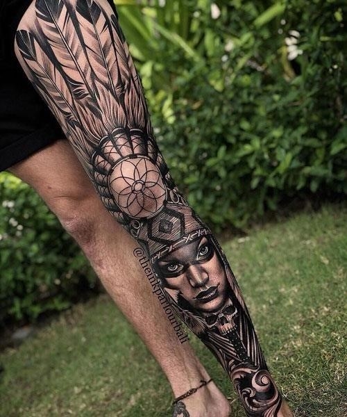 Badass Leg Tattoos For Men