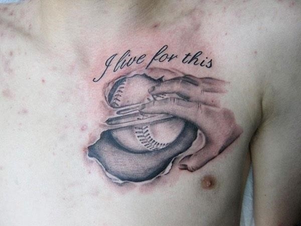 Baseball tattoo designs and ideas 49