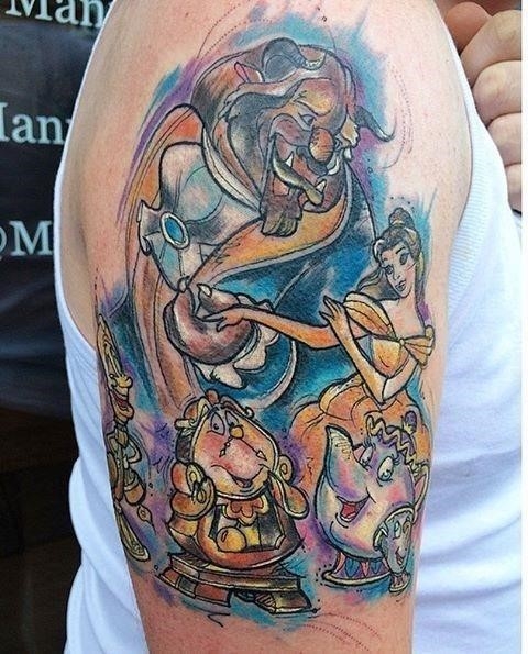 Beauty and the Beast Tattoos 37