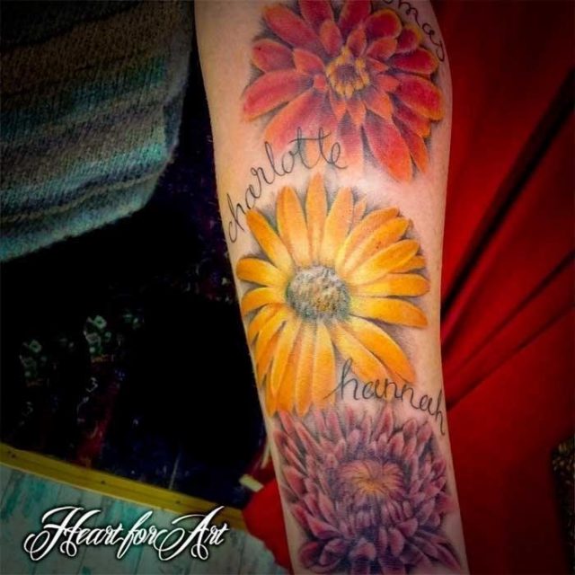 Birth flower name tattoo 10 4 13