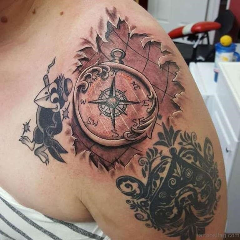 50 Beautiful Compass Tattoo Designs and Meanings