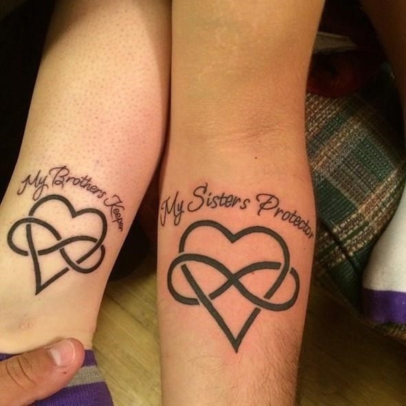 25 Best Meaningful Sibling Brother Sister Tattoo Design Ideas   EntertainmentMesh