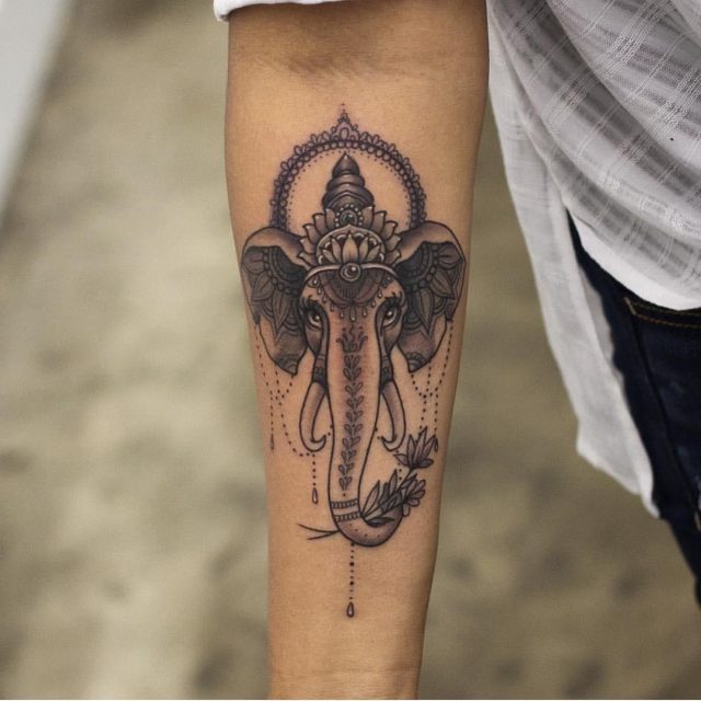 Buddha Elephant Tattoo by Bang Bang