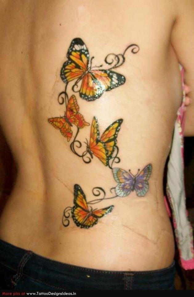 Butterfly tattoos on back 7