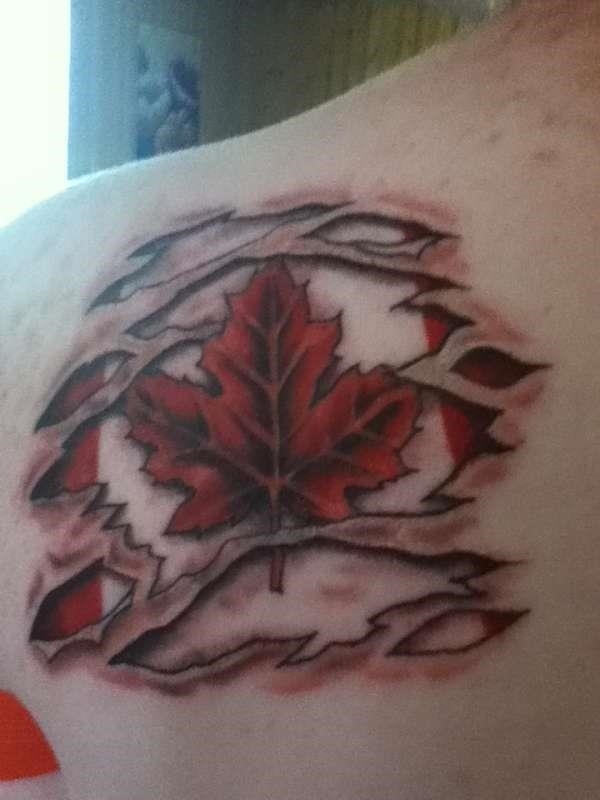Canadian flag tattoo tattoo 145593
