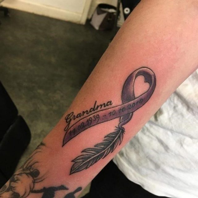 Cancer Ribbon Tattoo 49 650×650