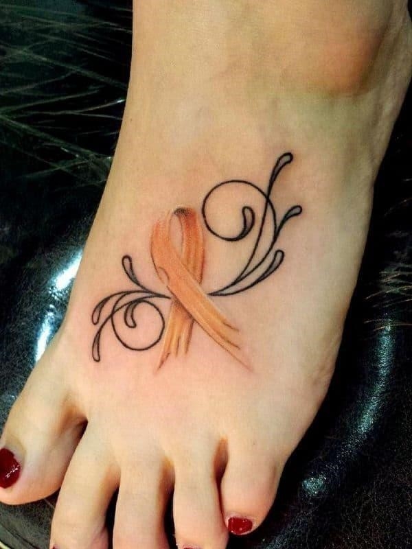 Cancer Ribbon Tattoo 5