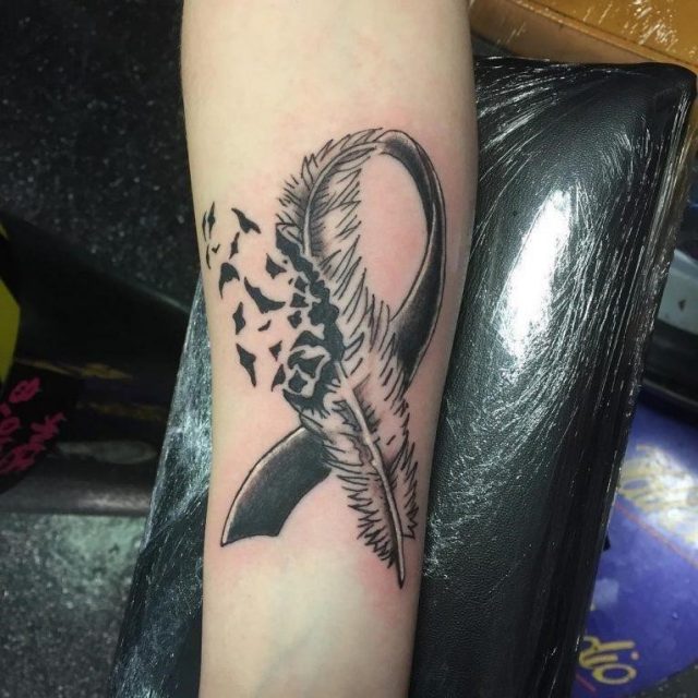 Cancer Ribbon Tattoo 59 765×765