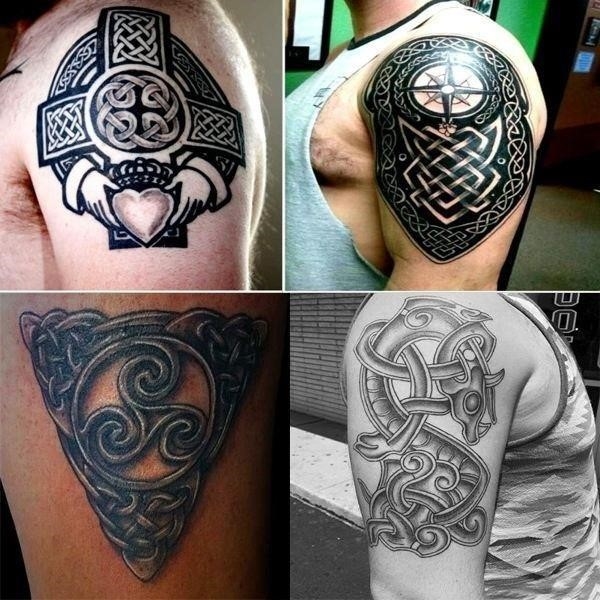 Celtic tattoo designs for men masculine ideas dragon cross and knots