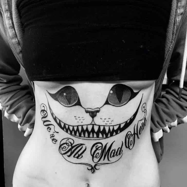 cat tattoo on the stomach 03122019 015 cat tattoo tattoovaluenet   tattoovaluenet