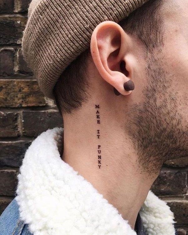 Clear Meaningful Unique Small Neck Tattoos 1