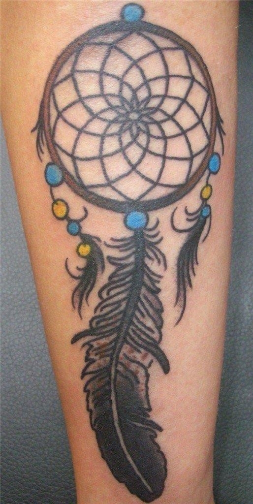 Cool Dreamcatcher Tattoo On Arm Sleeve