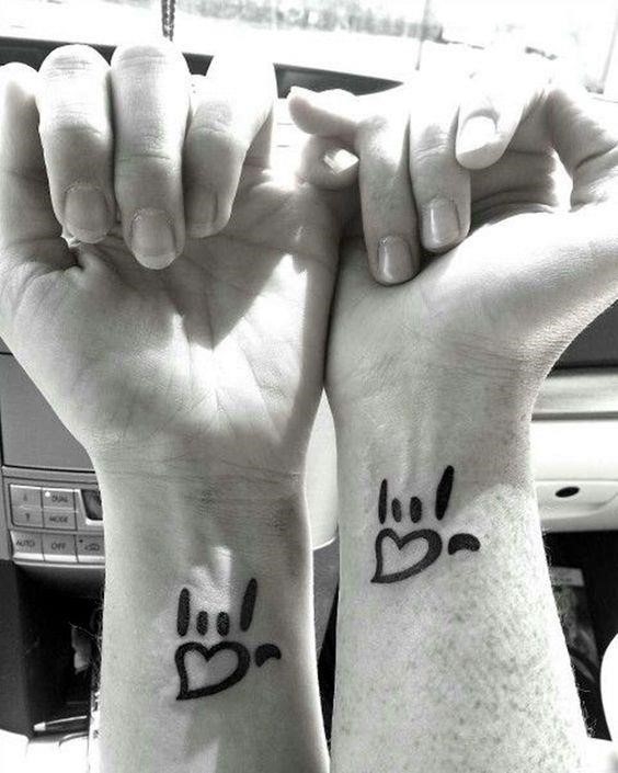 Cool Matching Tattoos for Mother adn Son