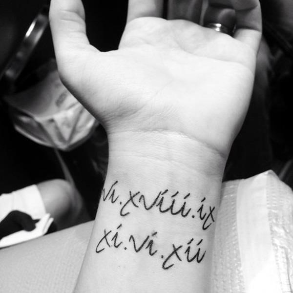 Cool and Classic Roman Numerals tattoo to get this Year 31