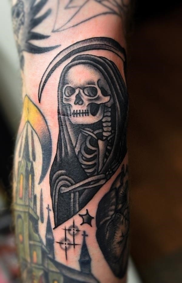 Creative Grim Reaper Tattoos 35