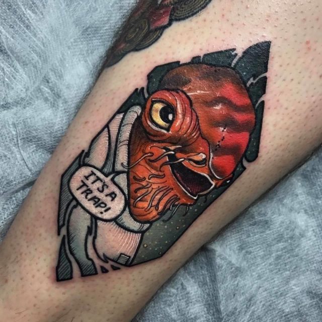 Creative Its a trap Star Wars Tattoo