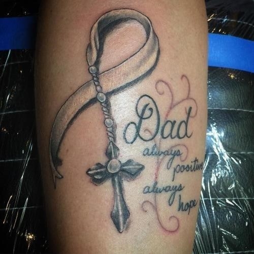 32 Pretty Cancer Ribbon Tattoos On Wrist  Tattoo Designs  TattoosBagcom