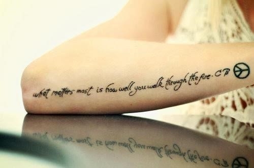 Cute Inspirational Quote Tattoos