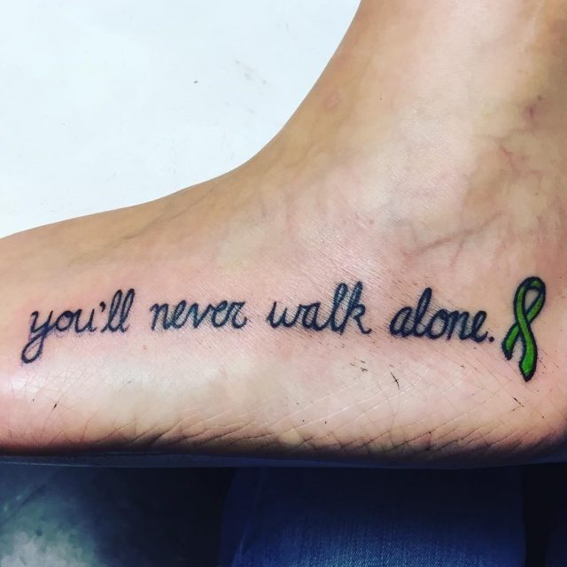 Decent Always Together Inspiring Tattoo for Foot