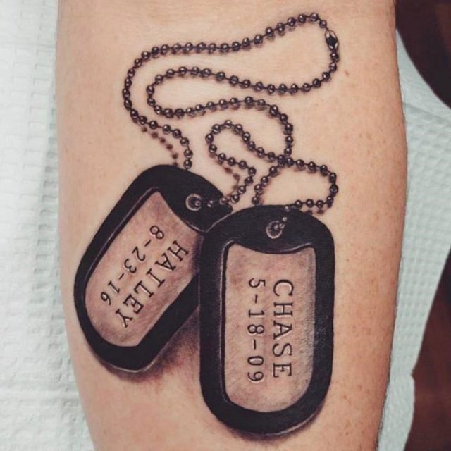 Dog Tag Tattoo  3