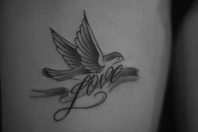 Dove And Love Tattoo TD117