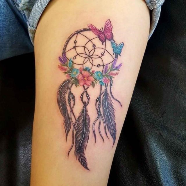 Dreamcatcher Tattoo Designs by Tattooist Moon 728×728